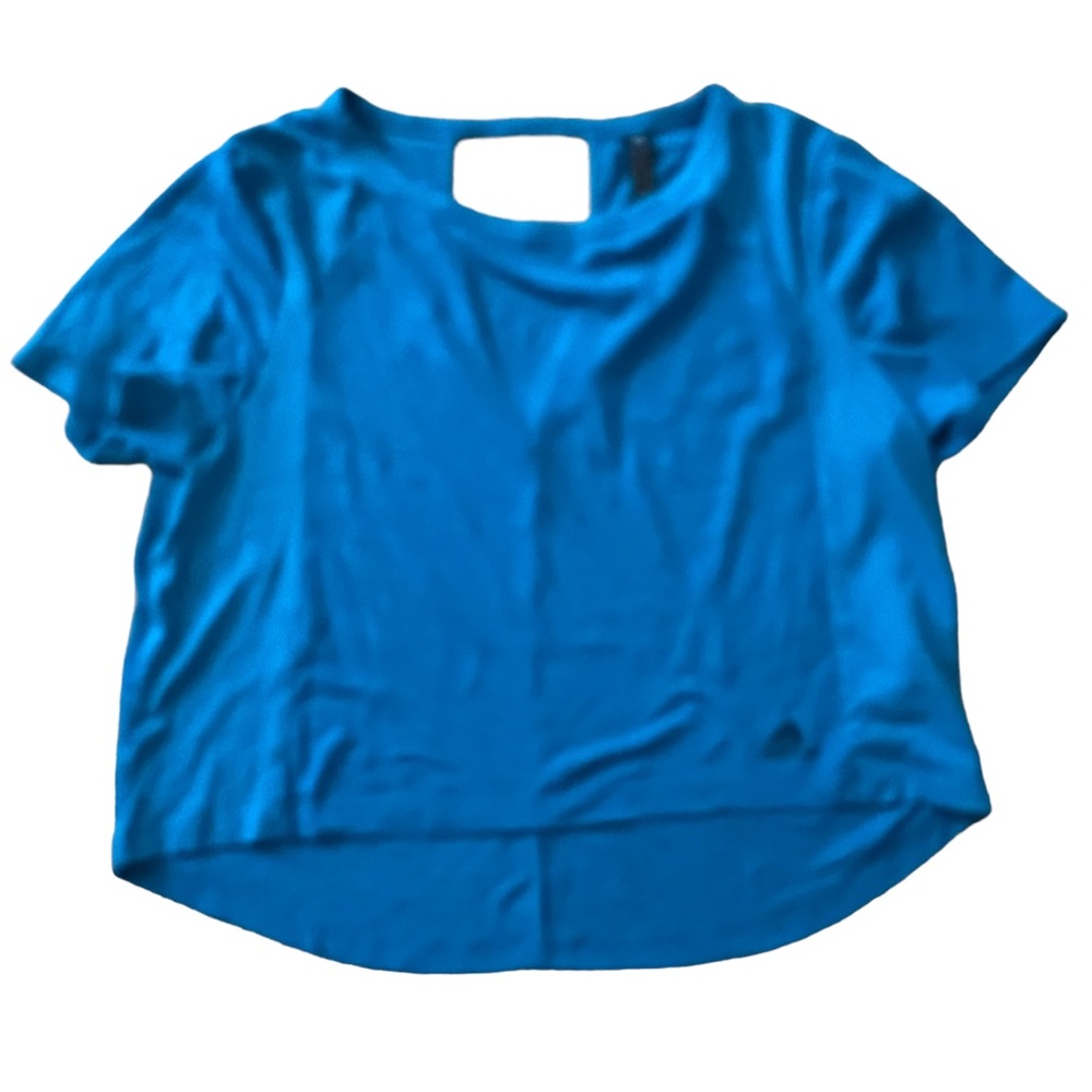 adidas nwot teal crop top size L